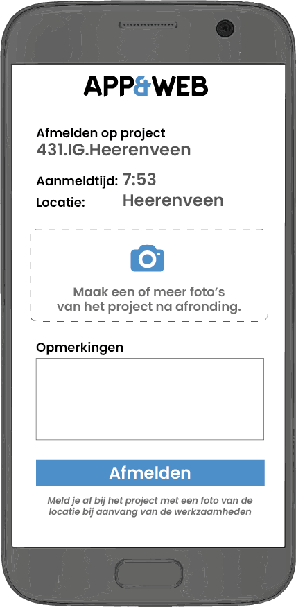 hoofdmenu app