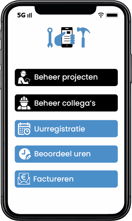 Aannemerapp voor kleine aannemers en zzp'ers