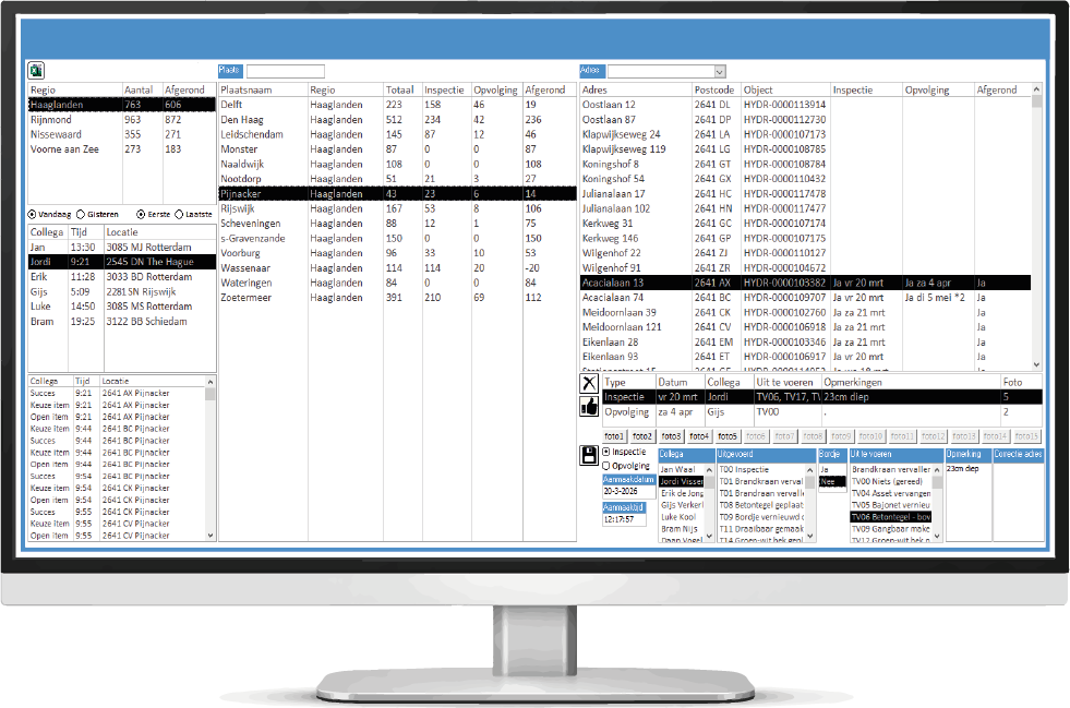 urenregistratie backoffice